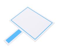 POPETPOP Tableau Blanc Effaçable Portable Double Face Tableau Écriture à Main pour Enchères Panneau Affichage Rigide PVC Ardoise Blanche Pratique et Résistante