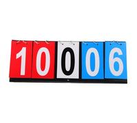 POPETPOP Tableau de Score Portable Réutilisable à Chiffres Clairs Compteur Points Flip Facile à Tourner Tableau Bord Manuel pour Basket-Ball Volleyball Football Badminton