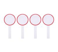 POPETPOP Tableaux Blancs Portables 4 Pièces, Pagaies Effaçables à Sec pour Prise de Notes et Tableau de Score, Surface Lisse Recto, Usage en Formation ou Compétition