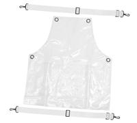 POPETPOP Tablier De Coiffeur Transparent Tpu Réglable 30 Microns Court 60 Cm Pour Femme Résistant à L’huile L’eau Salon De Coiffure La Cuisine Pâtisserie