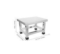 POPETPOP Tabouret en Acier Inoxydable 201 Petit Escabeau Antidérapant 31X24X20 CM Marchepied Robuste Multifonction Cuisine Salle de Bain et Usage Industriel Entretien Facile