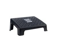 POPETPOP Tabouret Repose-Pieds Support Pied Simple et Pratique en PP Ergonomique Noir Design Confortable Massage Intégré pour Maison et Bureau