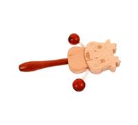 POPETPOP Tambour à Main En Bois Traditionnel Pour Bébé, Couleur Vive, Instrument Musical Pour Développement Sensoriel Et Coordination Des Tout-petits, Éducatif Sûr Et Solide