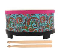 POPETPOP Tambour Sol Garçon Fille Vert Floral Instrument Percussion Orff pour Éveil Musical et Jeux Collectifs Éducatif pour Tout Petit Usage Intérieur et Extérieur
