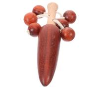 POPETPOP Tambour Traditionnel à Main en Bois pour Bébé, Musical Éducatif Sensoriel, Léger et Doux, Adapté au Développement Motricité Fine et Éveil Musical, pour Tout-petits