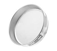 POPETPOP Tamis D'échantillon en Acier Inoxydable Argenté, Haute Résistance Maille Fine pour Laboratoire, pour Exploration Géologique et Tamisage de Poudre