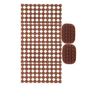 POPETPOP Tampons en Argile à Lettres Amovibles 2 Ensembles de 100 Tampons Alphabet en Plastique Marron pour Loisirs Créatifs Pâte Polymère et Cuisson Outils D’Artisanat Polyvalents pour