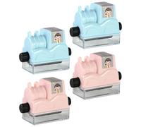 POPETPOP Tampons Mathématiques 4 Pièces en Plastique Résistant à l'usure, Rouleaux Ergonomiques pour Exercices D'addition, Soustraction, Multiplication, Accessoires Scolaires pour