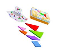 POPETPOP Tangram Bois Éducatif pour Garçon Fille Puzzle Jigsaw Didactique pour Développer Les Compétences et Cognitives des Garçon Fille