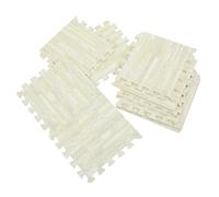 POPETPOP Tapis de Jeu Emboîtable pour Bébé en Mousse Eva Beige 10 Pièces 30x30x1 Cm Tapis de Sol Sécurisé et Multi-fonction pour Bébé Allongé et Jouet