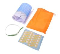 POPETPOP Tapis de Mesure pour Bébé 0-3 Ans Mètre Ruban Périmètre Crânien et Toise Intégrée Pliable Léger et Portable Paquet de Rangement et Autocollants Suivi Croissance -Né Garçon
