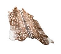 POPETPOP Tapis Décoratif Imitation Fourrure avec Motif Cerf Sika Tapis de Sol Doux pour Chambre et Salon Original et Pratique