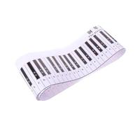 POPETPOP Tapis d'entraînement au piano 88 touches robuste avec surface imperméable pour l'apprentissage du piano débutant et les exercices de doigts