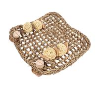 POPETPOP Tapis en Bois pour Pattes D’Animaux à Griffer, Planche à Griffes Naturelle, Taille Compacte, pour Cage de Lapin et Chinchilla, Accessoire de Soin des Ongles pour Petits Rongeurs