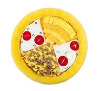 POPETPOP Tapis Entraînement pour Animaux De Compagnie Tapis De Reniflement Éducatif Forme De Pizza pour Chiens Facile à Nettoyer Aide à Développer Odorat Jaune