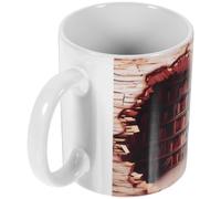 POPETPOP Tasse à Café en Céramique Forme Étagère Jaune Design Unique et Multifonction pour Bureau et Décoration