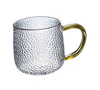 POPETPOP Tasse Verre Résistante Chaleur avec Poignée Tasse à Thé Japonaise Verre de Haute Transmittance et pour Infusions et Boissons Chaudes