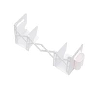POPETPOP Télescopique avec Porte-Stylo pour Bureau et École Organiseur Réglable Support Robuste pour Rangement de Cahiers et Blanc