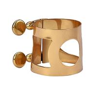 POPETPOP Tenor Saxophone Card Laiton avec Double Vis pour Embouchure Drop E Stabilisateur Précis pour Saxophone Ténor Bakélite