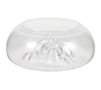 POPETPOP Terrarium en Verre Iceberg Bol À Poissons Rond Décoratif Aquarium Simple pour Aquarium De Bureau
