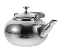 POPETPOP Théière Acier Inoxydable avec Filtre Bouilloire sans Sifflet pour Maison et Extérieur Design Élégant et Usage Facile pour Infusion de Thé et Eau Chaude