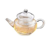 POPETPOP Théière Verre Borosilicaté Résistante Chaleur avec Filtre Fin Carafe Transparente pour Café et Tisanière Infuseur Intégré pour Amateurs de Thé et Café
