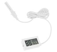 POPETPOP Thermomètre-hygromètre Numérique Intérieur Sonde Intégrée, Affichage Lcd Précis, Petit Format Blanc, Mesure Température et Humidité pour Plantes et Maison, Usage Décoratif
