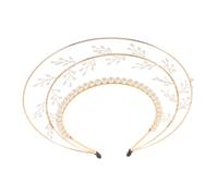 POPETPOP Tiare Gothique à Fleurs Dorées Bandeau Soleil Métal Couronne de Reine pour Accessoire de Coiffure de Mariage Fête