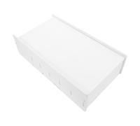 POPETPOP Tiroir-caisse avec Couvercle 6 Compartiments en Pvc Transparent, Organisateur de Bureau pour Dépôt D'argenté Liquide et Coffre-fort Organisateur D'argenté, Plateau à Monnaie