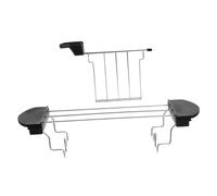 POPETPOP Toaster Rack Set Acier Inoxydable avec Support Brûlure Accessoires pour Machine à Support de Chauffage et Grill pour Sandwichs et Toasts Noir