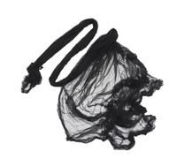 POPETPOP Toile Araignée Noire Étamine pour Halloween Décoration Effrayante pour Intérieure et Extérieure Tissu Extensible pour Fenêtres Portes et