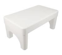 POPETPOP Toilet Step Stool Toilet Stool Squatting Stool Bathroom Stool Squatting Foot Stool Potty Stool Anti-Slip PP White 14.17 X 7.87 X 6.69 in for Potty Training and Home Use