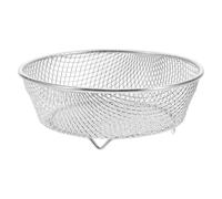 POPETPOP Tôle d'acier inoxydable - Panier à frire pour barbecue - Four halogène - Compresseur - Panier à air ninja - Double pile - Petite friteuse à air chaud - Poisson - Déshydrateur - Barbecue
