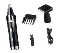 POPETPOP Tondeuse Poils Nasaux Multifonction Homme Rechargeable avec Lame Inoxydable et Rasoir Lavable Trimmer Compact et Portable pour Nez et Oreilles