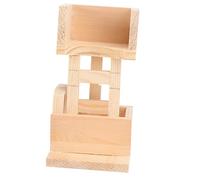 POPETPOP Tour D'observation en Bois pour Hamster, Nid de Maison Naturel, Jouet Interactif pour Petits Animaux, Accessoire de Jeu Solide, Adapté aux Hamsters et Cobayes