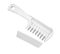 POPETPOP Transparent Peigne Applicateur Massage à Billes, Cuir Chevelu | Distribution Précise du Sérum, Dents Espacées Scientifiquement, Léger et Compact, pour Maison et Voyage