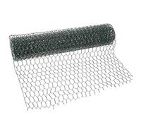 POPETPOP Treillis Métallique Hexagonal Galvanisé Vert Robuste Petits Mailles pour Filet de Clôture de Jardin Adapté aux Travaux Manuels et Projets Extérieurs