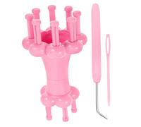 POPETPOP Tricotin Manuel Double Tête Plastique Outil de Tissage Robuste pour Laine et Cordes Kit DIY pour Écharpes Bracelets et Accessoires de Tricot