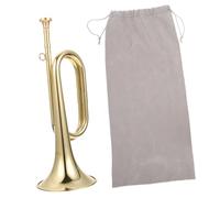 POPETPOP Trompette Débutant Cuivre Polie Bugle Clairon pour Orchestre Instrument à Vent Simple pour Apprentissage Naturel et Précis pour Étudiants