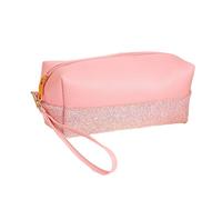 POPETPOP Trousse de Maquillage Portable en PU Scintillante Fermeture Éclair, Protection Contre Rayures, Design et Chic pour Rangement Cosmétique en Voyage Quotidien