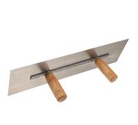 POPETPOP Truelle à Béton Surface Étendue Double Poignée pour Enduit et Plâtrage Outil Manuel Polyvalent pour Jardin et Maçonnerie Lisseuse pour Briques et Construction