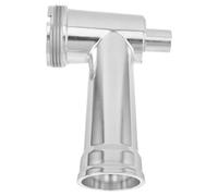 POPETPOP Tube Allonge en Alliage D'aluminium pour Hachoir à Viande Électrique, Accessoire Polyvalent Embout à Saucisse Argenté pour Robot Cuisine