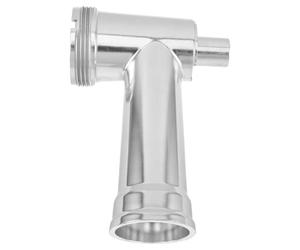 POPETPOP Tube Allonge en Alliage D'aluminium pour Hachoir à Viande Électrique, Accessoire Polyvalent Embout à Saucisse Argenté pour Robot Cuisine
