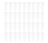 POPETPOP Tubes à Centrifuger Tubes Rigides Transparents 1,5 Ml en Pp Bouchons Lot de 100 pour Collecte D'échantillons Adaptés à Laboratoire