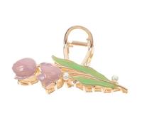 POPETPOP Tulip Flower Claw Coils Coils Cair Coiffe Claw Alliage Fleur Fleur Coiffes Clips De Style Shark Clips De Cheveux En Forme