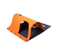 POPETPOP Tunnel De Luxe pour Chat Jouet pour Animal De Compagnie Cabane pour Chat Plusieurs Méthodes Dépissure Cachette pour Chat Orange 44 X 60 Cm