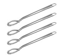 POPETPOP Œufs Manuel en Acier Inoxydable Résistant à la Chaleur Mini 4 Pièces Batteur à Ressort pour Pâtisserie Cuisine Mousseur Portable Camping et Usage Quotidien