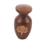 POPETPOP Urne Bois pour Cendres Animaux De Compagnie Urne Funéraire Mémoriale Bois pour Chiens Et Chats avec Design Symbolique pour La Maison Jardin