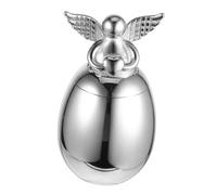 POPETPOP urne cendrier pour Animaux de Compagnie Cercueil Petite Bouteille de Cendre Acier Inoxydable Silver