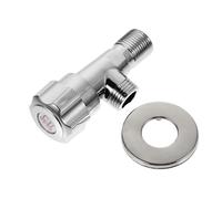 POPETPOP Vanne Arrêt Eau pour Salle de Bain et Cuisine Valve Angle Renforcée Points pour Eau Chaude et Froide Installation Rapide sans Fuite Usage Polyvalent pour Lavabo Douchette et Bidet